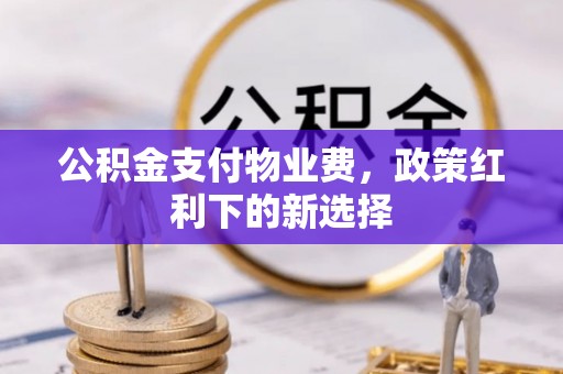 荣昌公积金支付物业费，政策红利下的新选择