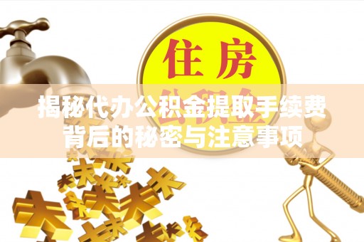 荣昌揭秘代办公积金提取手续费背后的秘密与注意事项