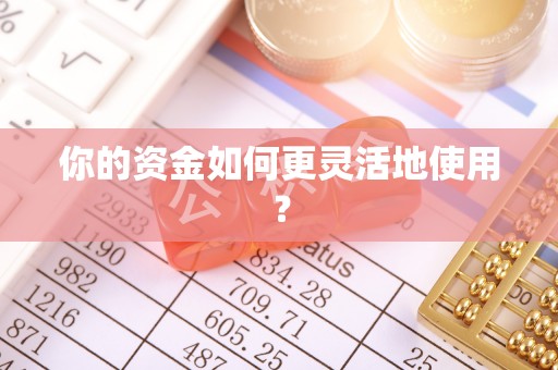 荣昌你的资金如何更灵活地使用？
